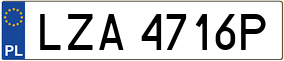 Trailer License Plate